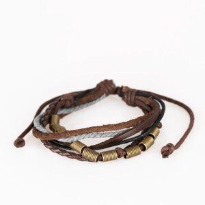 Paparazzi Forest Front Runner Brown Urban Bracelet